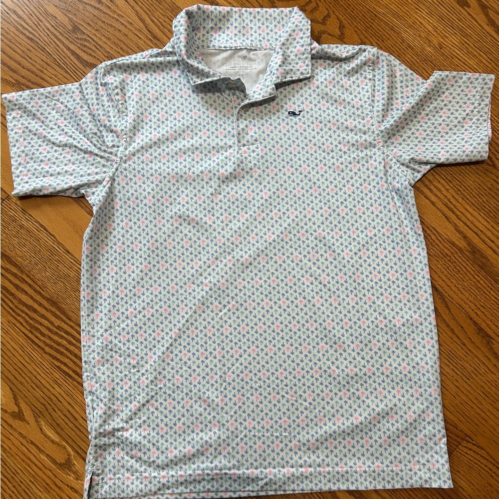 Vineyard Vines Youth Patterned Polo Shirt